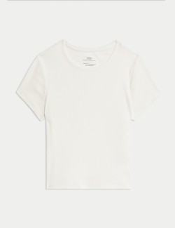 Cotton Rich Ribbed T-Shirt (2-16 Yrs)