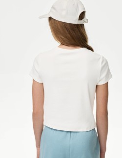 Cotton Rich Ribbed T-Shirt (2-16 Yrs)