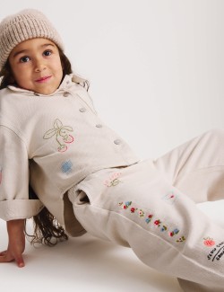 Denimové džíny s výšivkou (1-8 let)