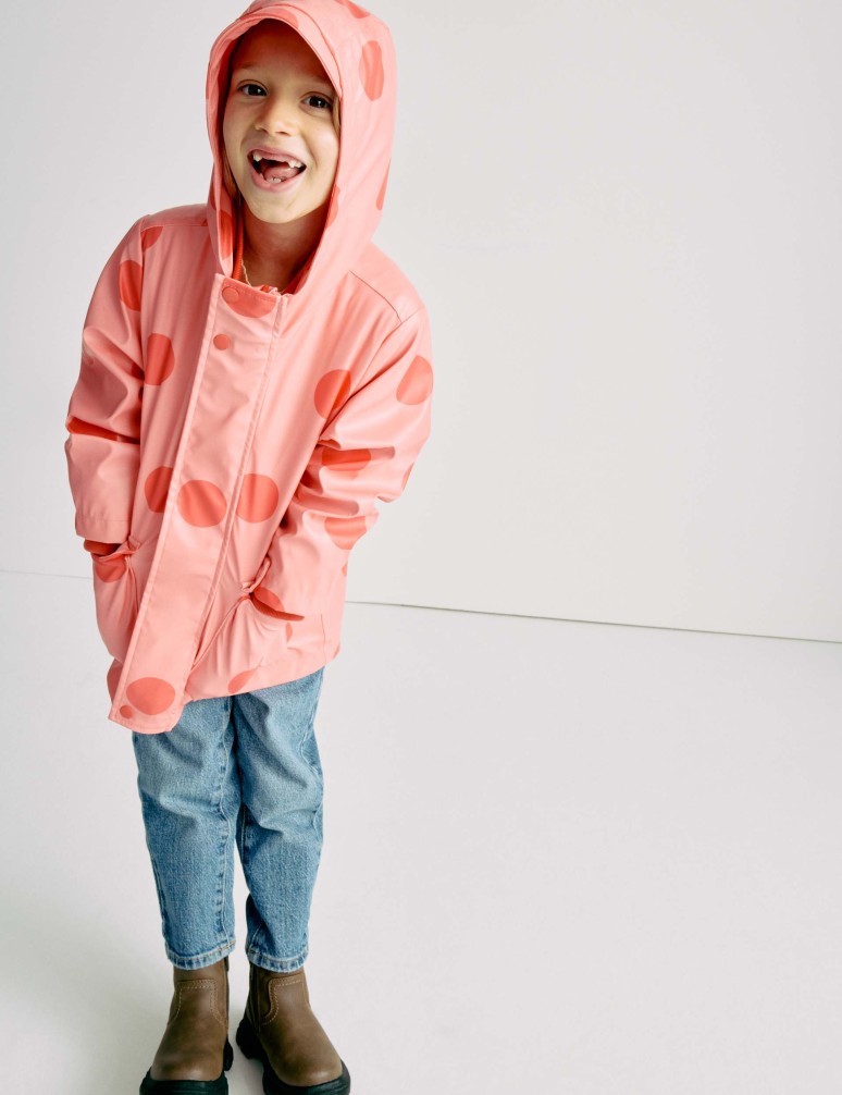 3 in 1 Polka Dot Fisherman Coat (2-8 Yrs)