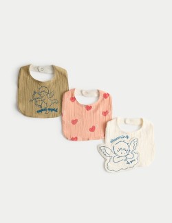 3 Pack Cotton Rich Dribble Bibs
