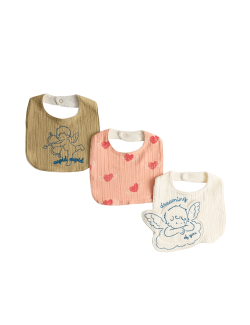 3 Pack Cotton Rich Dribble Bibs