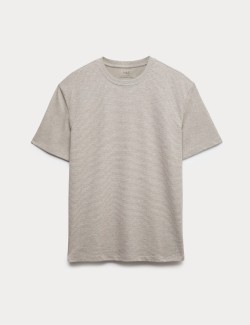 Cotton Rich Ultimate Performance Striped T-Shirt