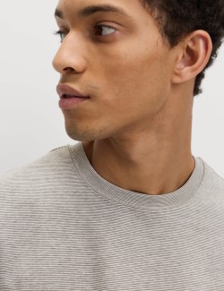 Cotton Rich Ultimate Performance Striped T-Shirt