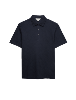 Texturovaná polokošile z čisté bavlny