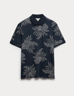 Polotričko s potiskem listu z čisté bavlny