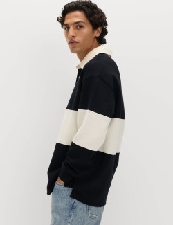 Rugbyová piké košile s vysokým podílem bavlny