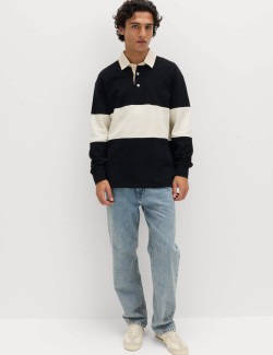 Rugbyová piké košile s vysokým podílem bavlny