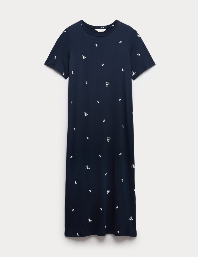 Cotton Modal Printed Nightdress