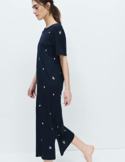 Cotton Modal Printed Nightdress