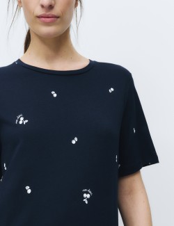 Cotton Modal Printed Nightdress