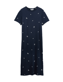 Cotton Modal Printed Nightdress