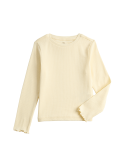 Cotton Rich Ribbed Top (2-8 Yrs)