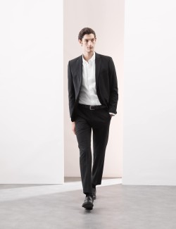 Košile úzkého střihu, ze směsi bavlny s nežehlivou úpravou