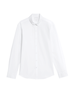 Košile úzkého střihu, ze směsi bavlny s nežehlivou úpravou