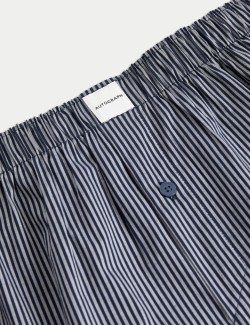 5 Pack Pima Cotton Rich Striped Woven Boxers