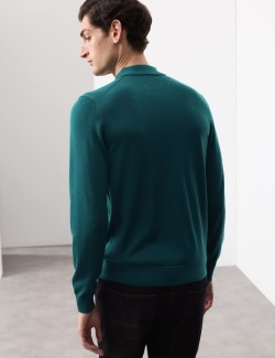 Pure Extra Fine Merino Wool Polo Shirt