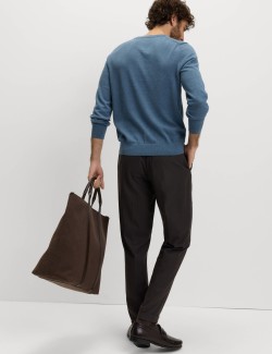 Pure Cotton V-Neck Jumper