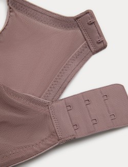 Printed Mesh Wired Extra Support Bra (F+)