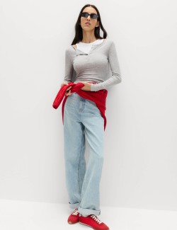 Double Layer Henley Top