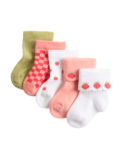 Dětské ponožky s vysokým podílem bavlny, 5 ks