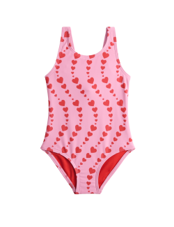 Heart Print Swimsuit (2-8 Years)