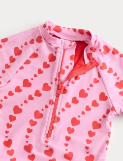 Heart Print Swimsuit (2-8 Years)