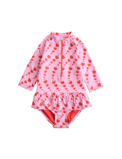 Heart Print Swimsuit (2-8 Years)