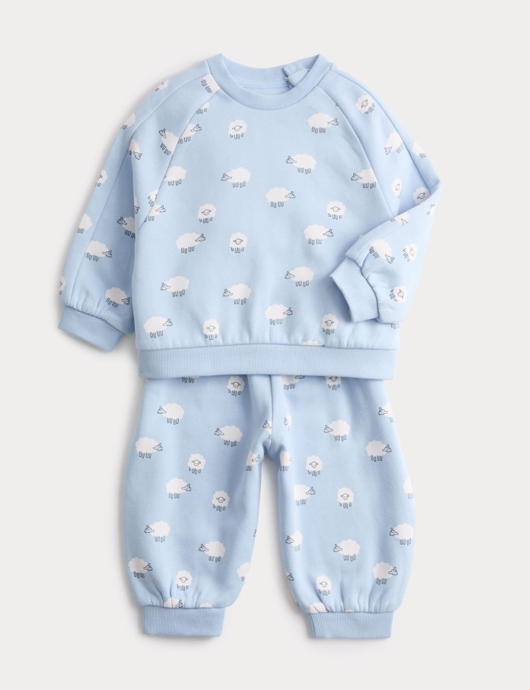 2 Piece Cotton Rich Sheep Outfit (0-3 Years)