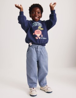 Mikina s kapucí, grafickým motivem ředkvičky a vysokým podílem bavlny (2–8 let)