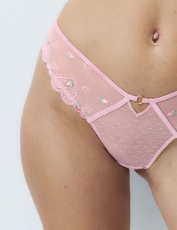 Leah Embroidery High Waisted Miami Knickers
