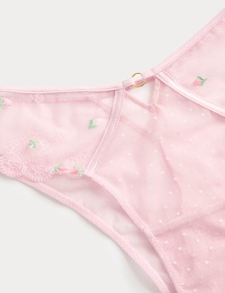 Leah Embroidery High Waisted Miami Knickers