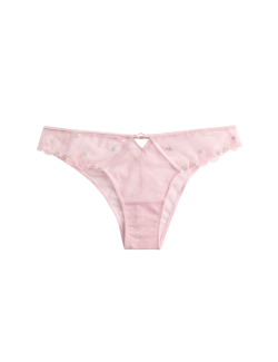 Leah Embroidery High Waisted Miami Knickers
