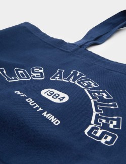 Pure Cotton Canvas Graphic Tote Bag