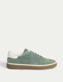 Suede Lace-Up Trainers