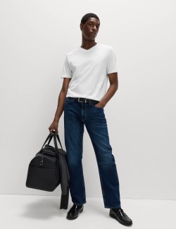 Pure Cotton V Neck T-Shirt