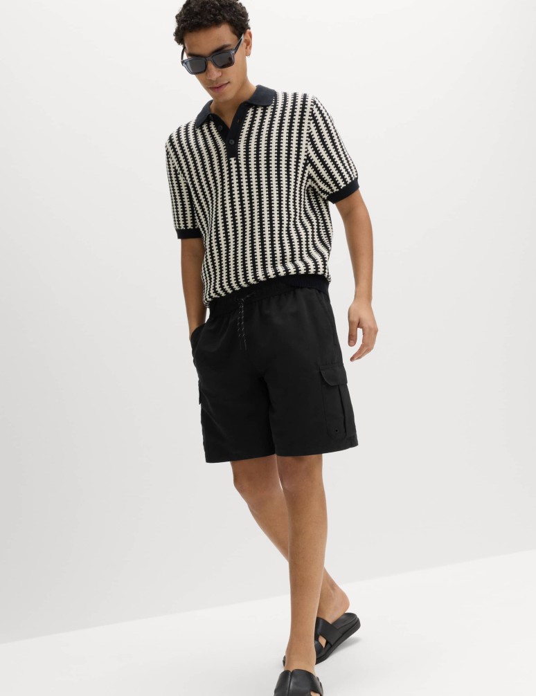 Quick Dry Longer Length Cargo Swim Shorts