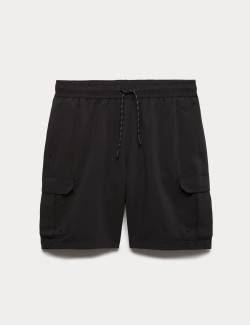 Quick Dry Longer Length Cargo Swim Shorts
