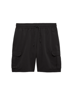 Quick Dry Longer Length Cargo Swim Shorts