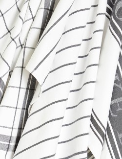 Set of 3 Cotton Rich Striped Tea Towels