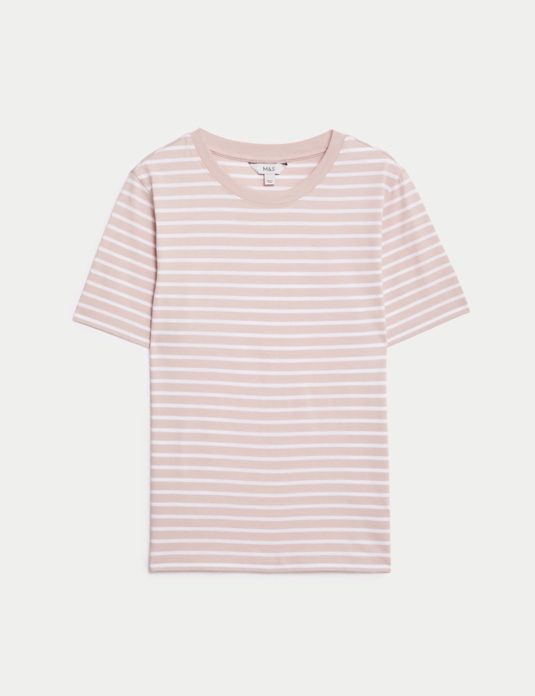 Pure Cotton Striped Everyday Fit T-Shirt