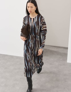Chifon Printed Midaxi Column Dress
