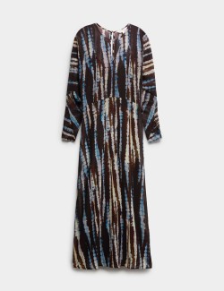 Chifon Printed Midaxi Column Dress