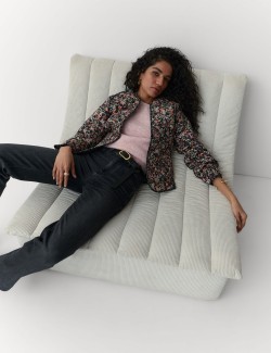 Pure Cotton Printed Quilted Reversible Jacket