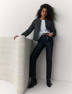 Prošívaná oboustranná bunda z čisté bavlny s potiskem