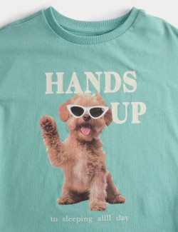 2 Pack Pure Cotton Dog Graphic Pyjama Sets (1-8 Yrs)