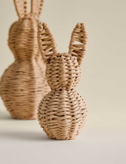 2 Pack Raffia Woven Bunnies