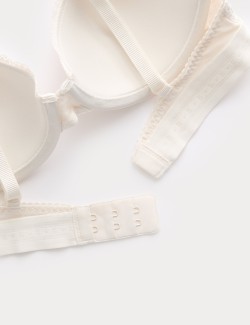 Žebrovaná bavlněná podprsenka Lotta s kosticemi a polovičními košíčky (A–E)