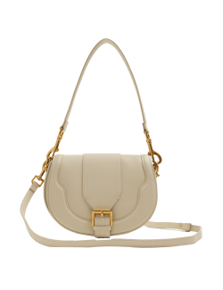 Buckle Detail Cross Body Saddle Bag