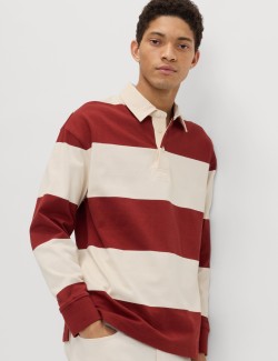 Pure Cotton Striped Rugby Shirt